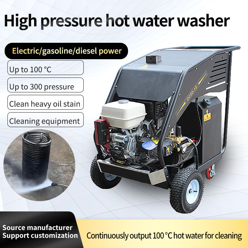 15hp 4350psi gasoline engine hot water steam pressure cleaner